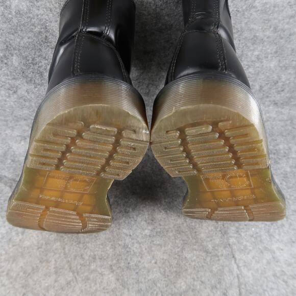 Dr Martens Shoes Womens 7 Boots Combat Classic Black 1460W 8 Eye Lace Up Chunky - Picture 12 of 16